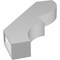 Ekena Millwork 3-in. W x 18-in. D x 24-in. H Ridgewood Architectural Grade PVC Knee Brace BRCP03X18X24RID - alternate 6